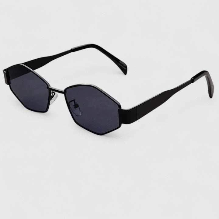 Makynna sophisticated hexagonal metal sunglasses