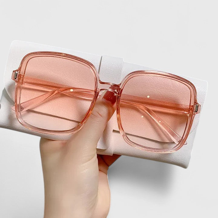 Emalynn elegant oversized vintage gradient sunglasses