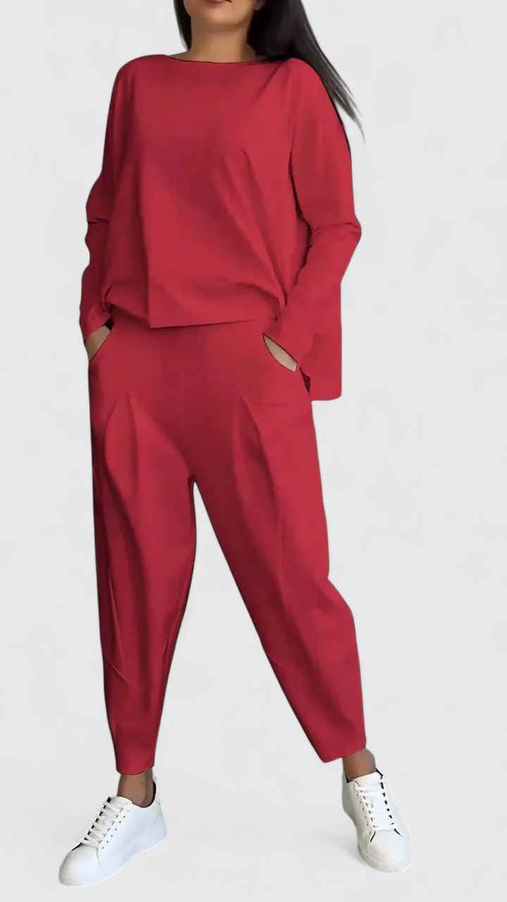 Ingrid comfortable two-piece casual set
