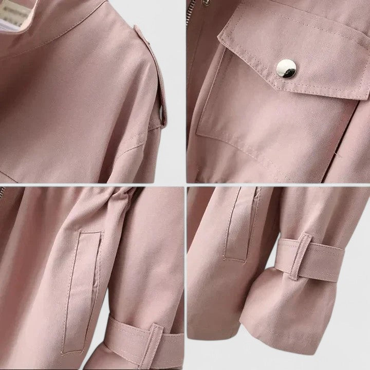 Alionora - Double-Breasted Belted Winter Coat