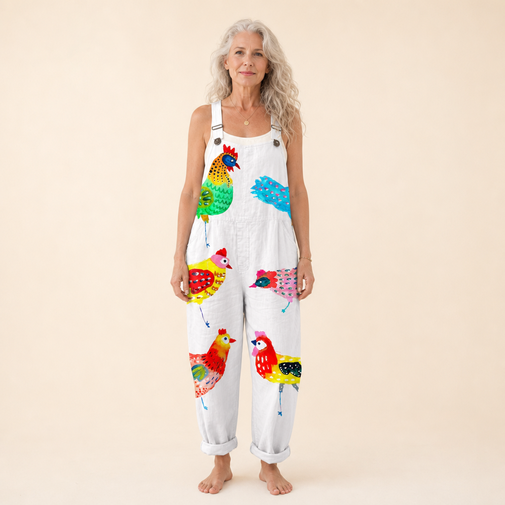 Rosalie - Artistic Birds Radiant Overalls