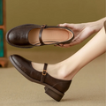 Manon - Classic Cushioned Block Heel Mary Janes