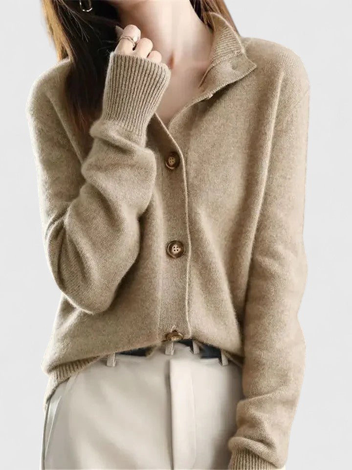 Gretchen - Easy-Care Classic Knit Cardigan