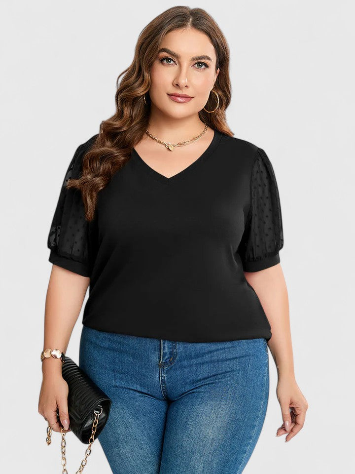 Claire - Comfortable V-Neck Top