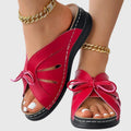 Elsinia lightweight contrast stitched slip on sandals