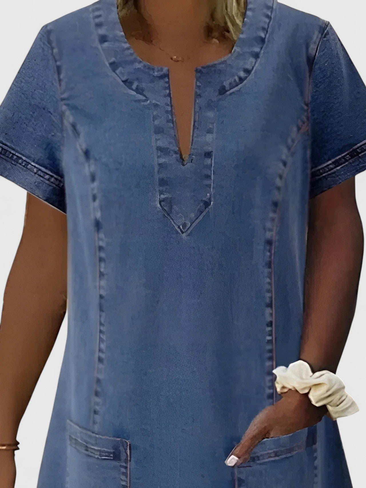 Christine | Soft Denim Casual Dress