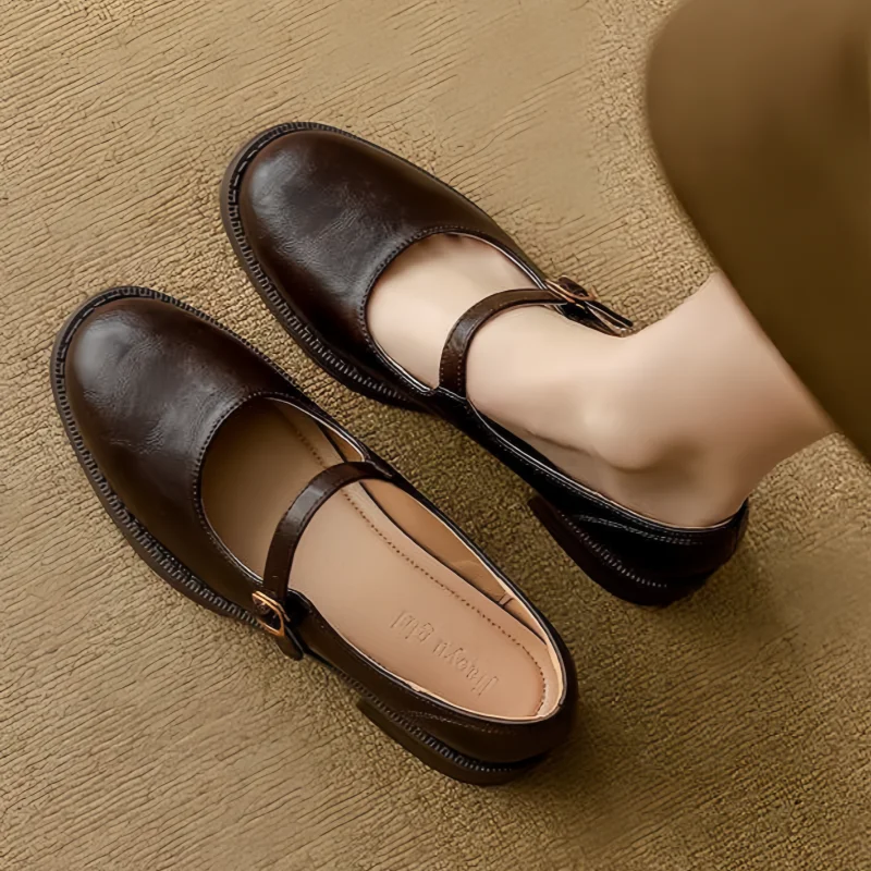 Manon - Classic Cushioned Block Heel Mary Janes