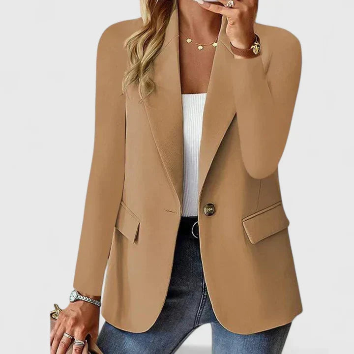 Katerynnae - Shoulder-Structuring Tailored Blazer