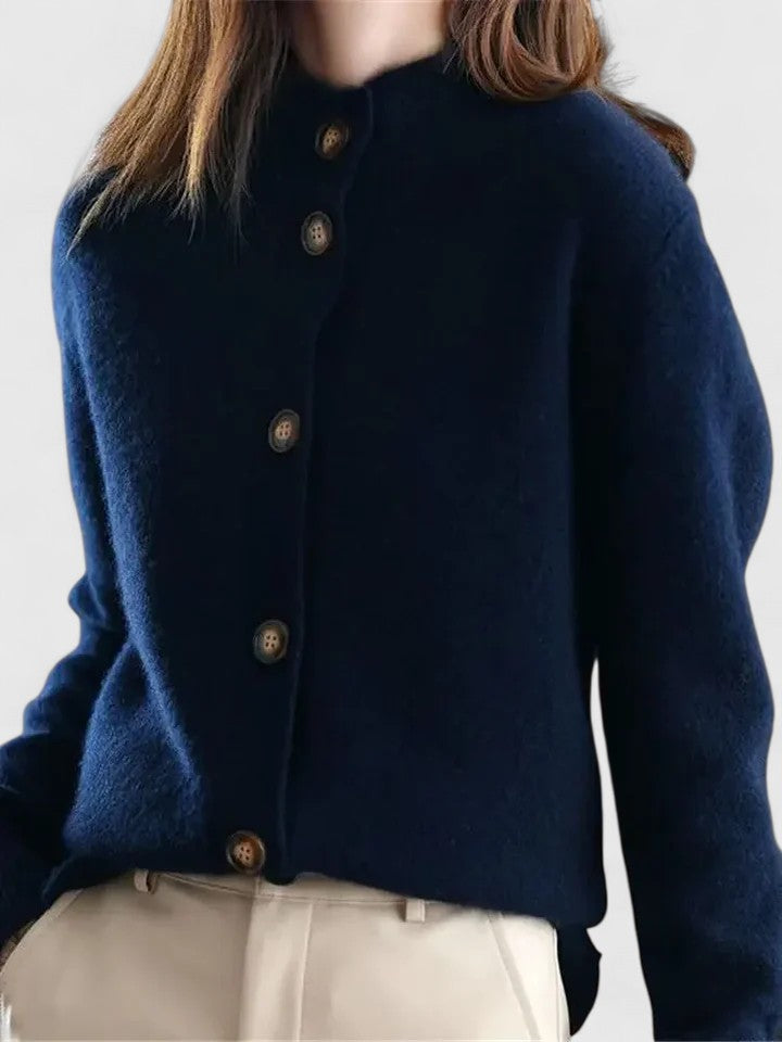 Gretchen - Easy-Care Classic Knit Cardigan
