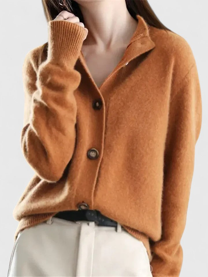 Gretchen - Easy-Care Classic Knit Cardigan