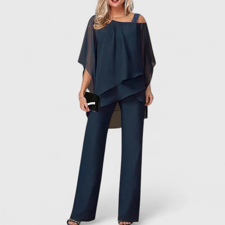 Serenite - Elegant Two-Piece Trouser Set