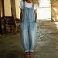 Maiwenn - Soft Vintage Denim-Look Dungarees
