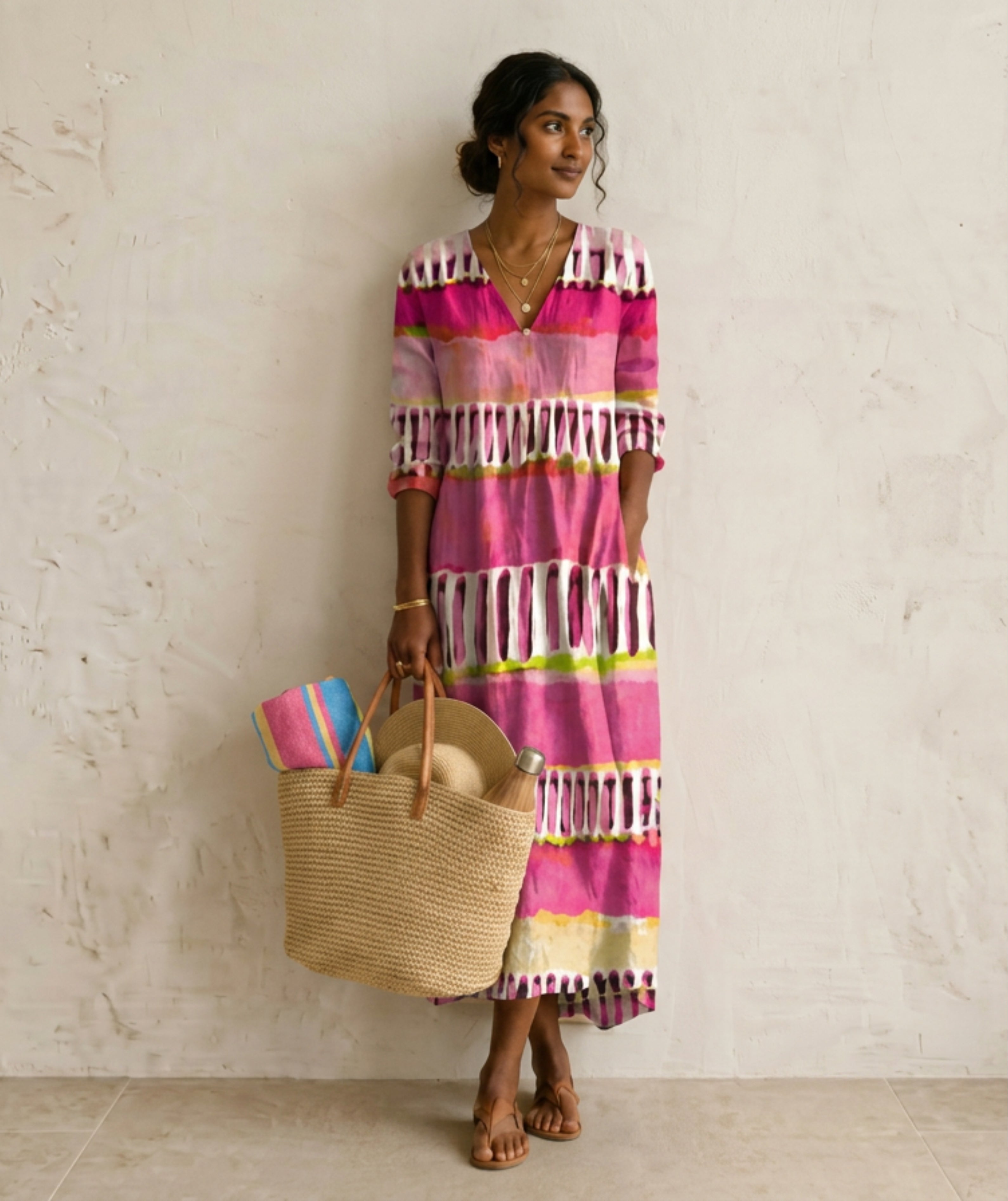 Vestido Midi estampado