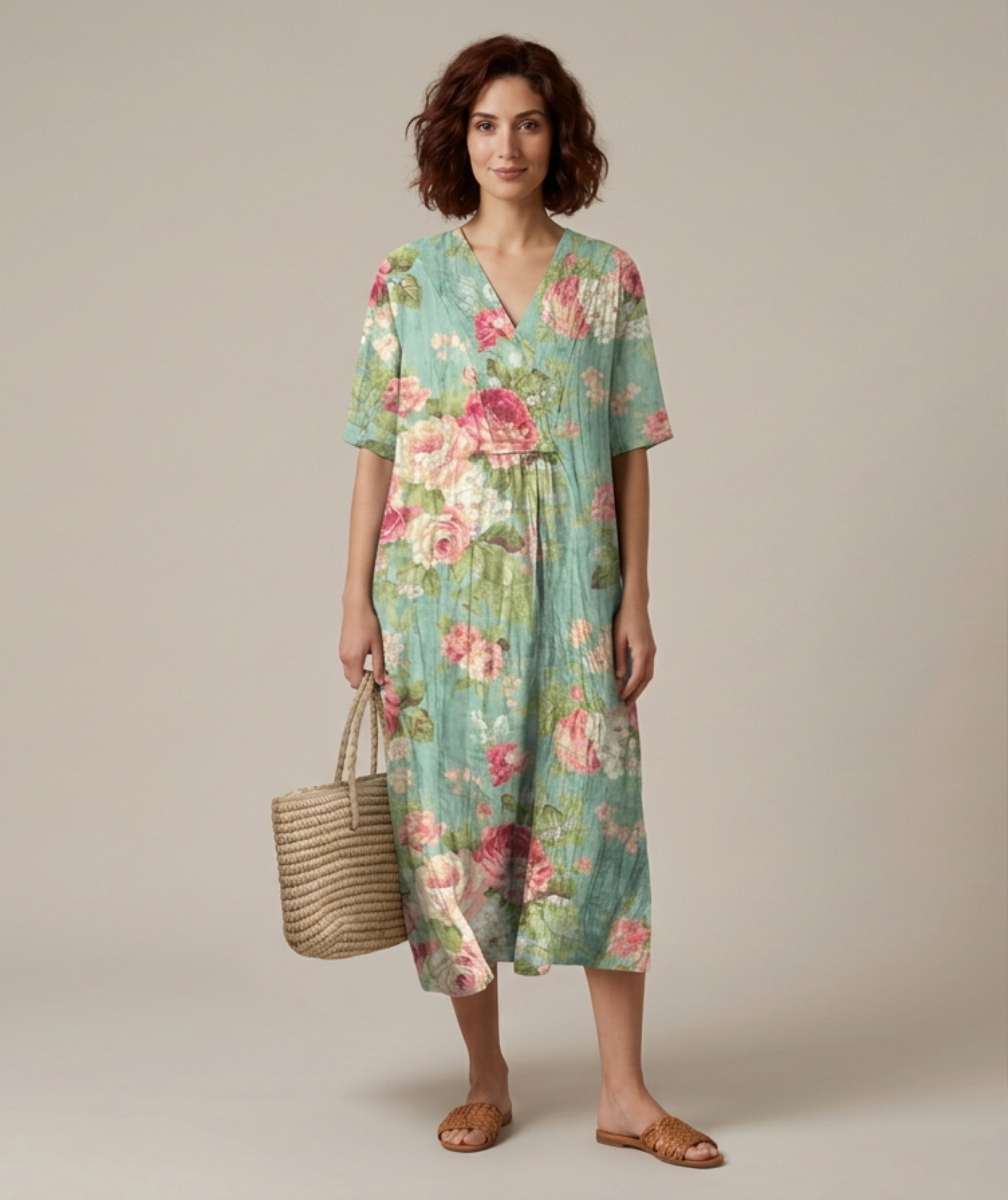 Vestido Midi fluído