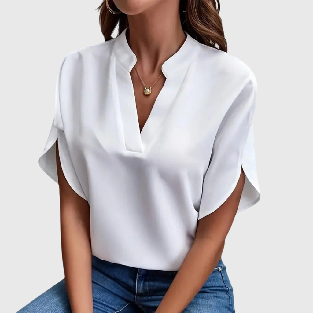 Isabelle soft v neck casual shirt
