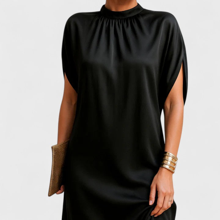 Stephanie | Timeless V-Neck Straight Dress