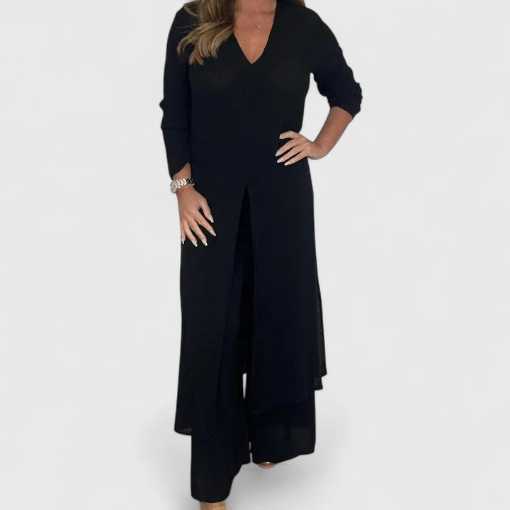 Carmella - Pullover & Wide-Leg Pants Set