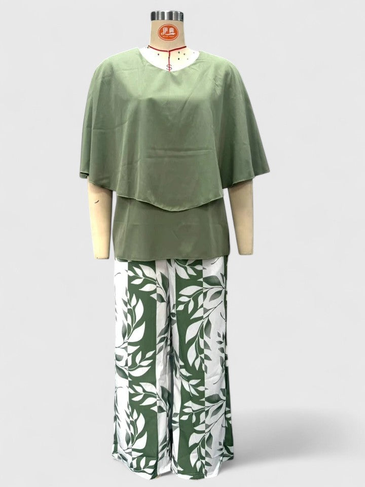 Marzyelle - Elegant Printed Trousers Set
