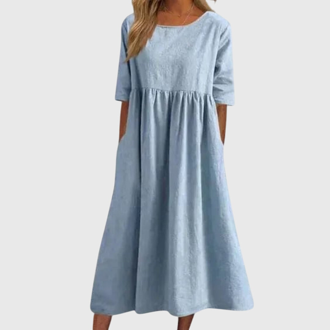 Haisley | Short-Sleeve Elegance Dress