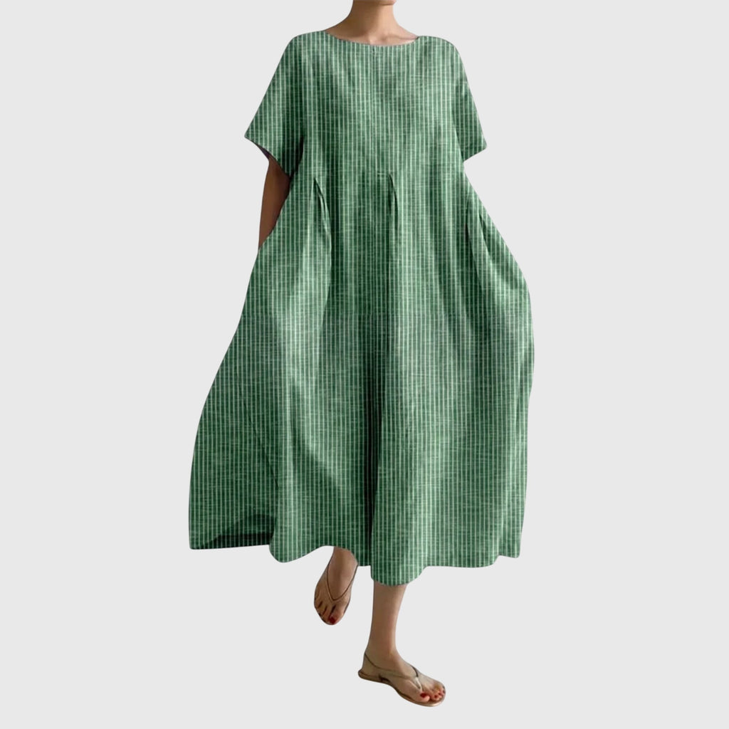 Martine Striped Casual Maxi Dress