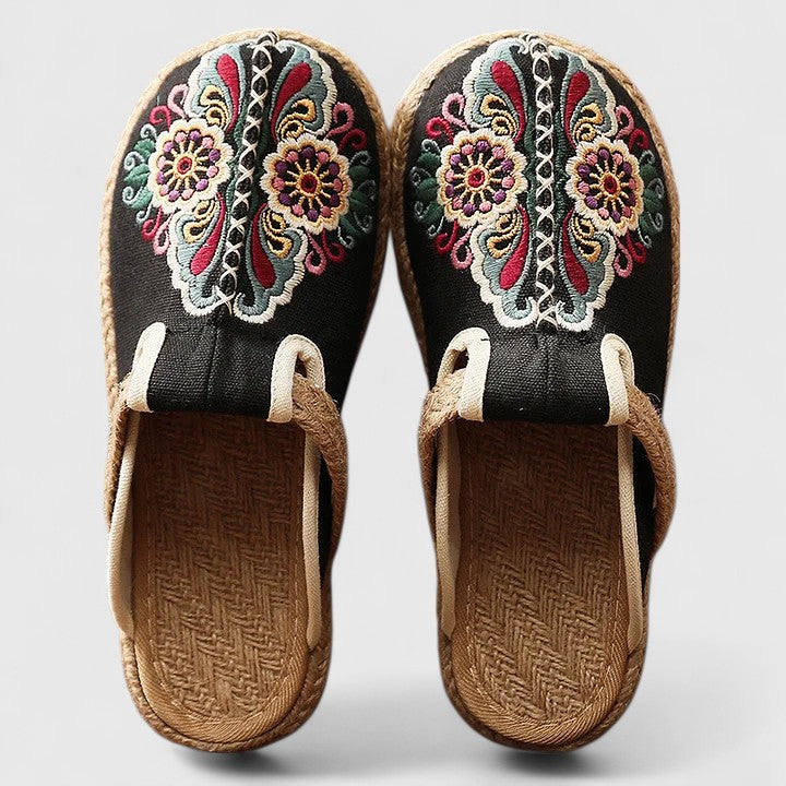 Marousse - Handmade Floral Mules