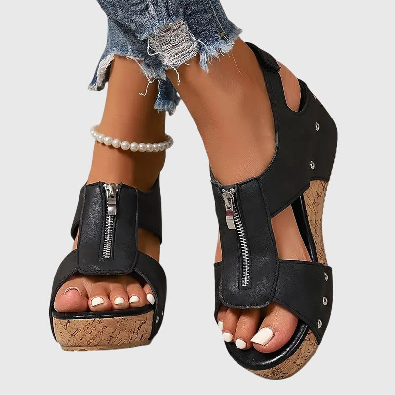 Styla - Zip Support Sandals
