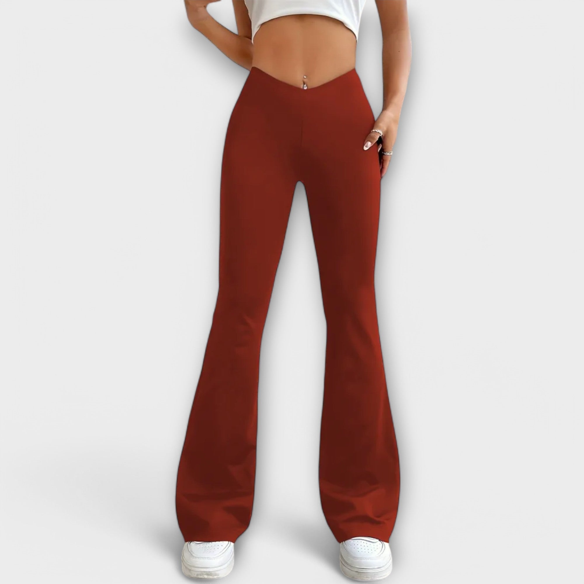 Camille - Relaxed Flared-Leg Pants