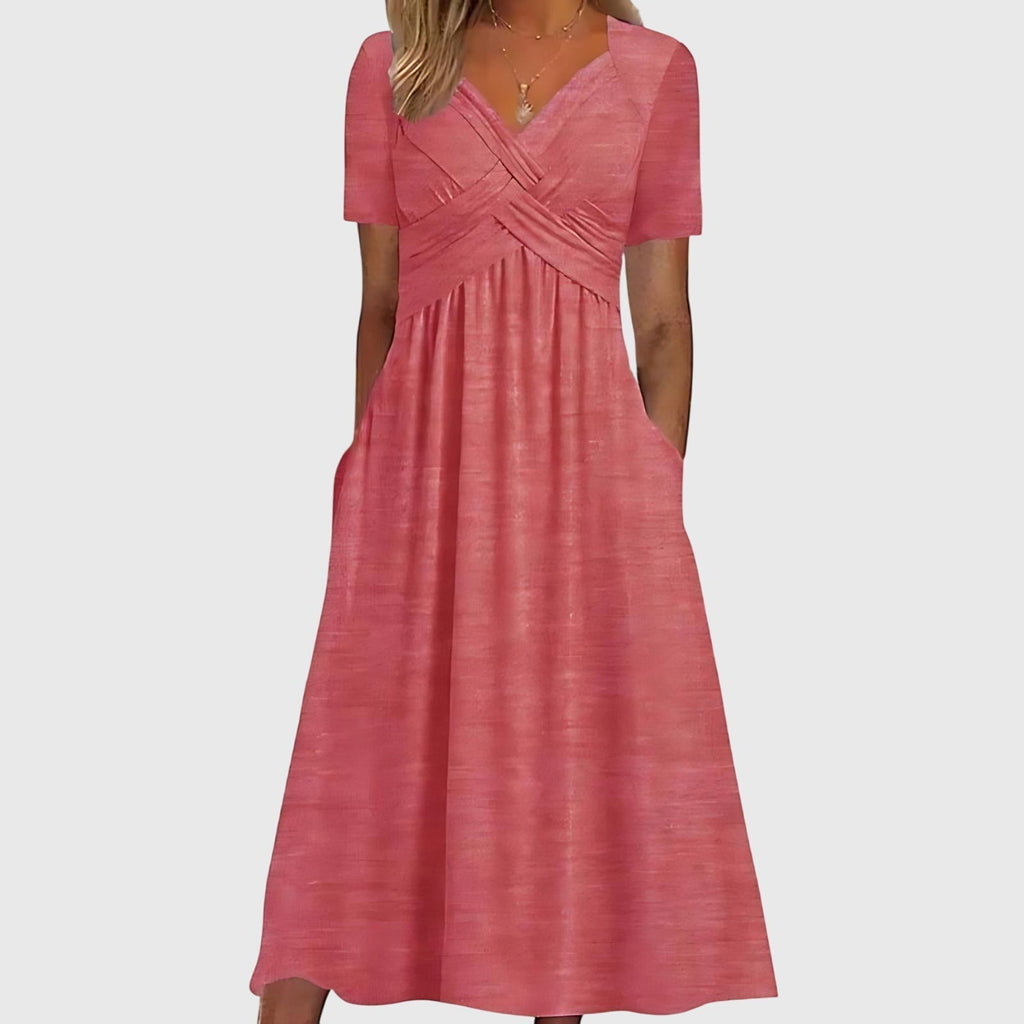 Viola - Flared Tummy-Control Midi Dress