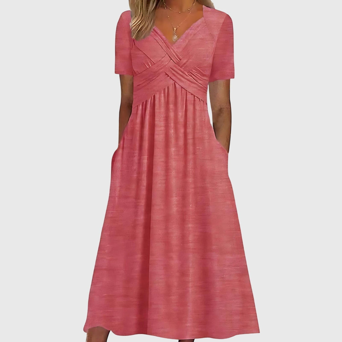 Viola - Flared Tummy-Control Midi Dress