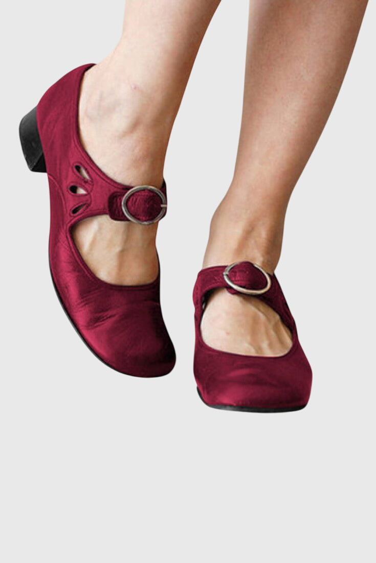 Marilyn comfortable wedge support sandals with buckle