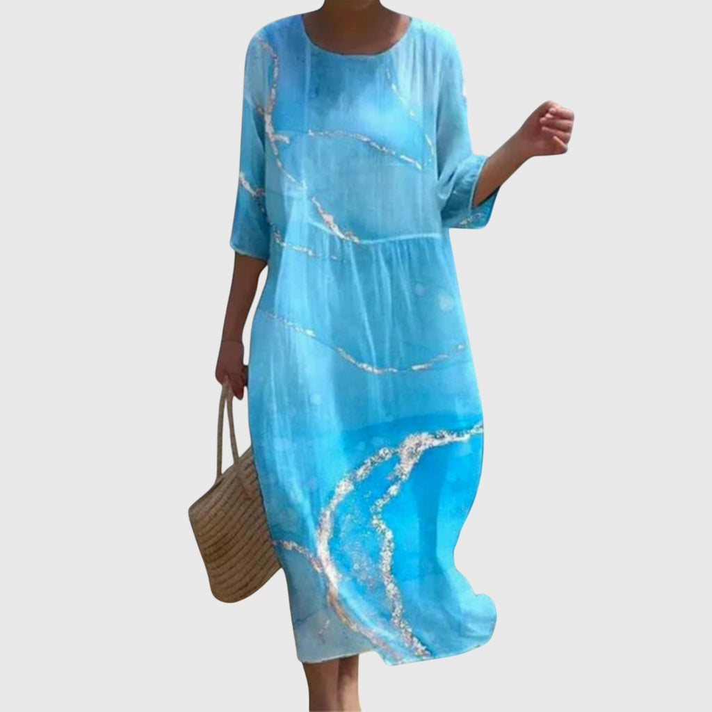 Martine Elegant Floral Maxi Dress