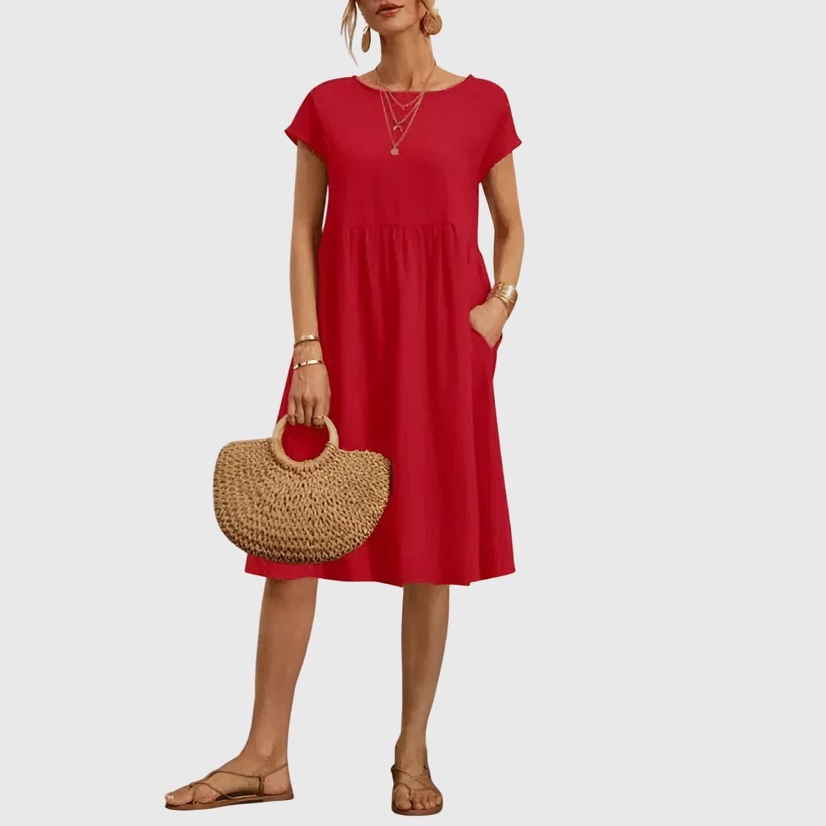 Isabelle | Spring Elegant Contour Dress