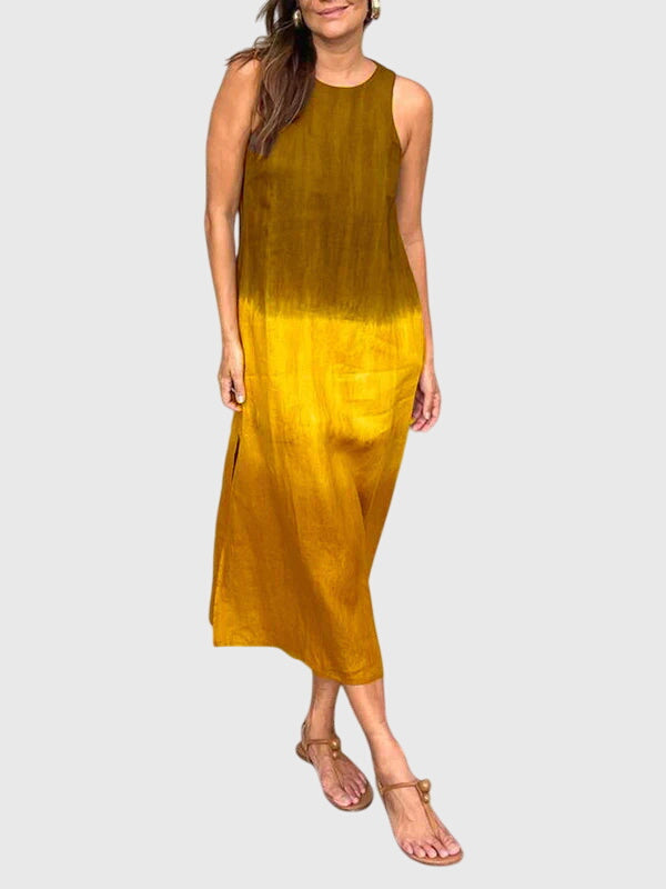 Mira | Gradient-Print Fluid Dress