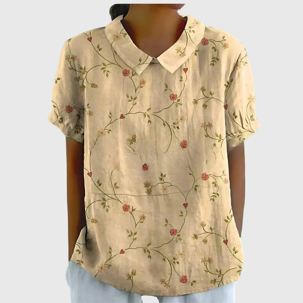 Élise - Casual Floral Breathable Blouse