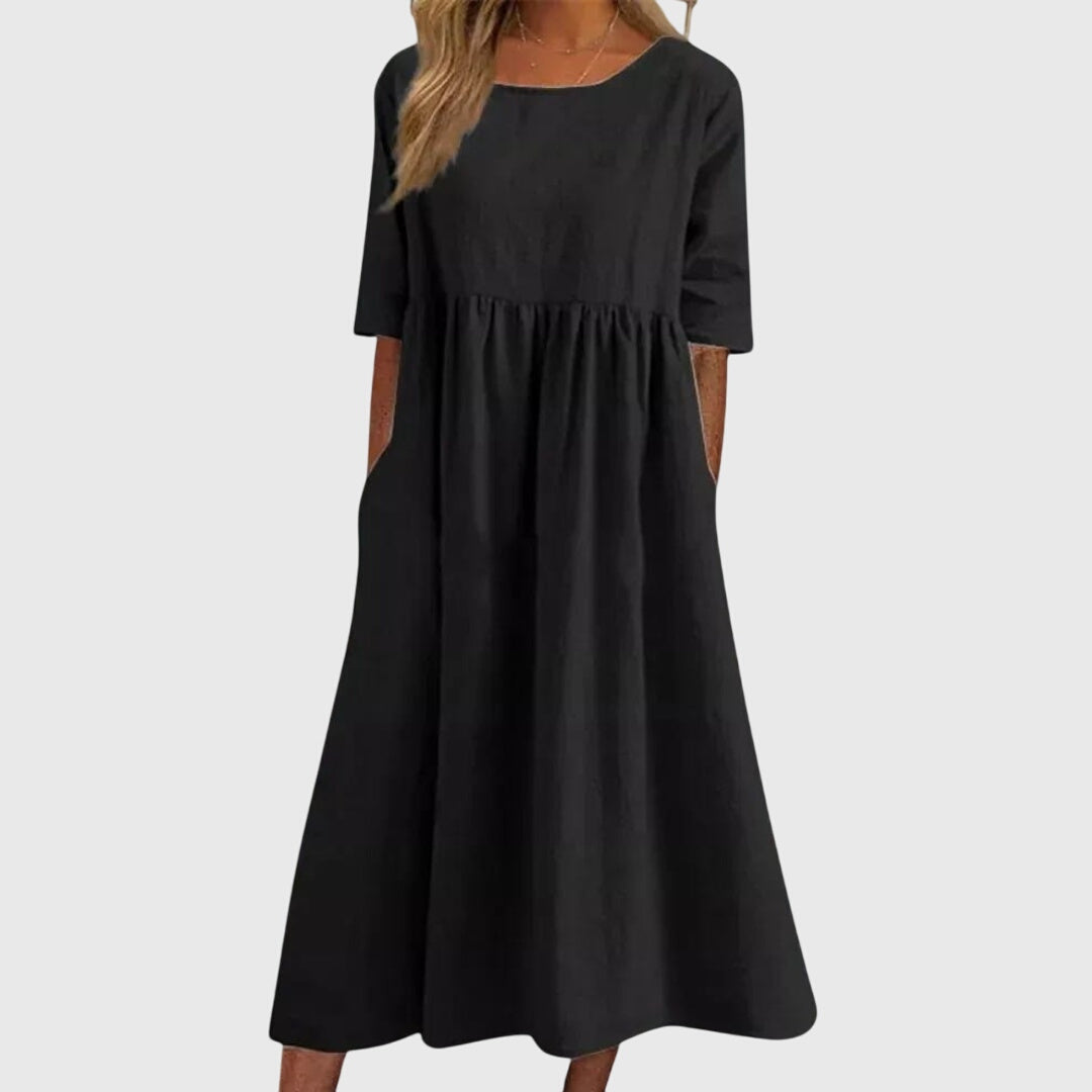 Haisley | Short-Sleeve Elegance Dress