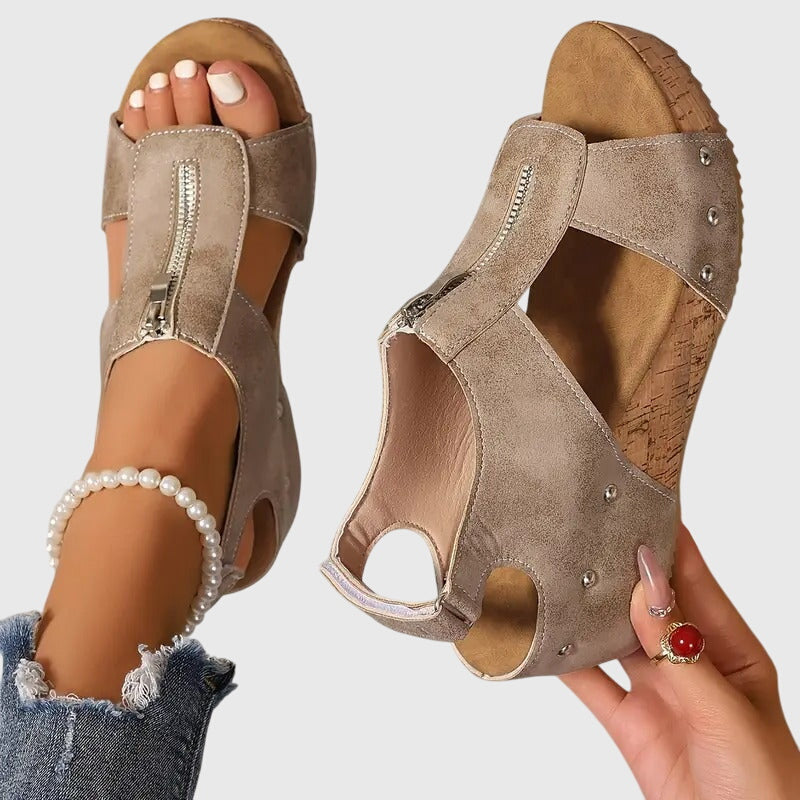 Styla - Zip Support Sandals