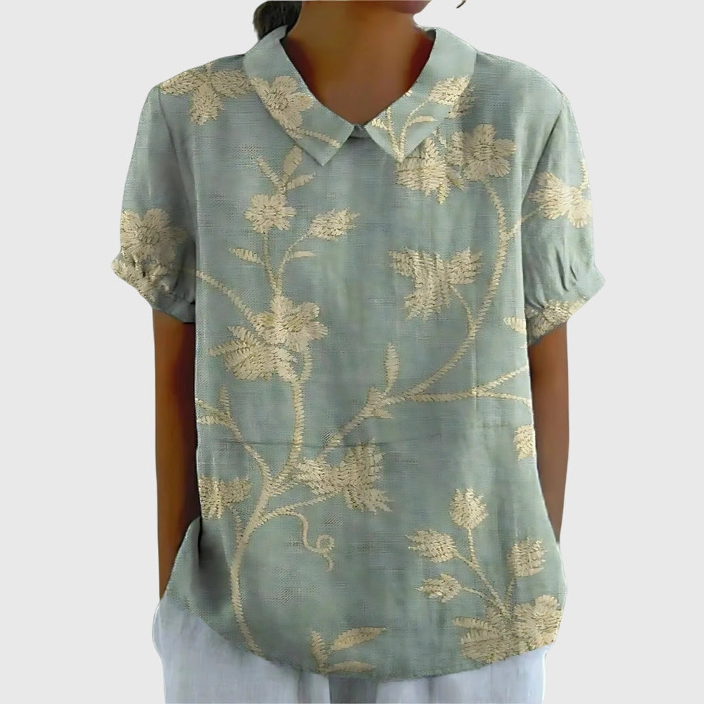 Élise - Casual Floral Breathable Blouse