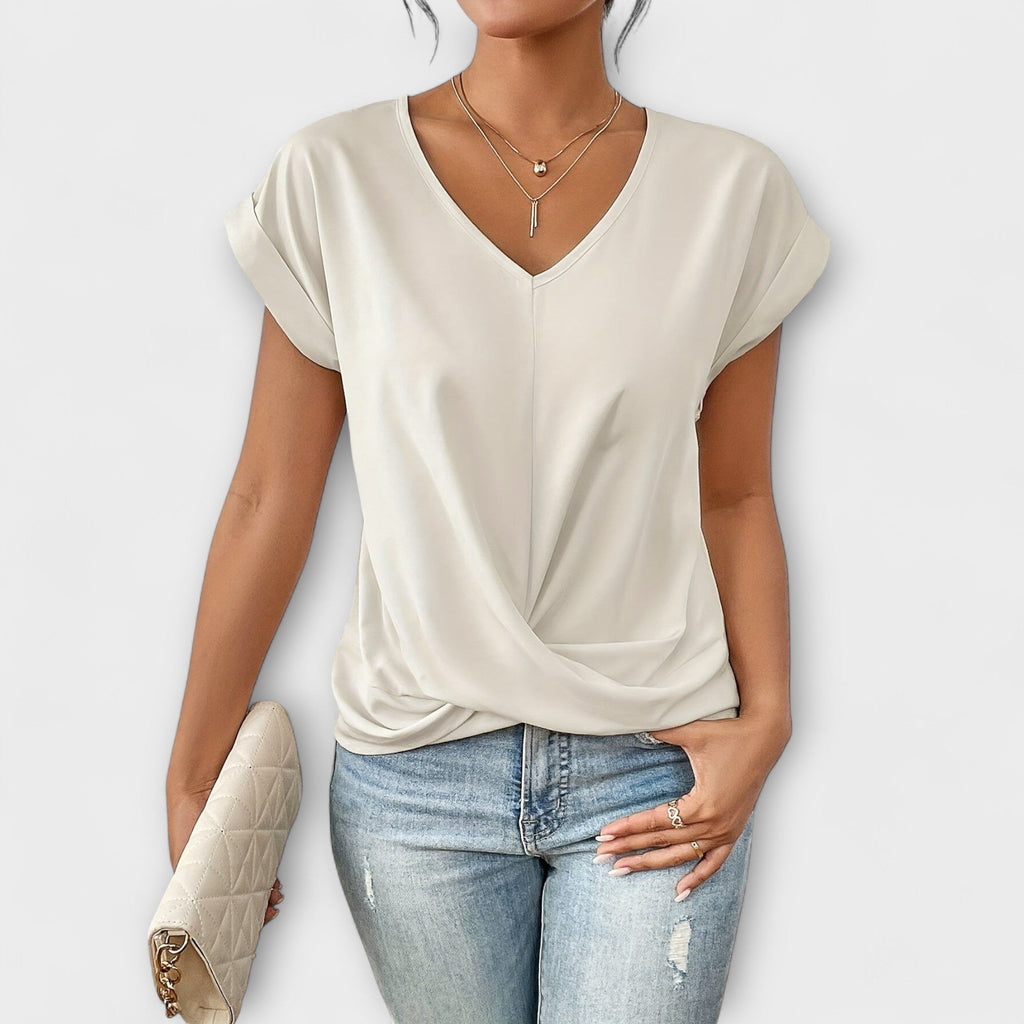 Claire - Elegant V-Neck Top