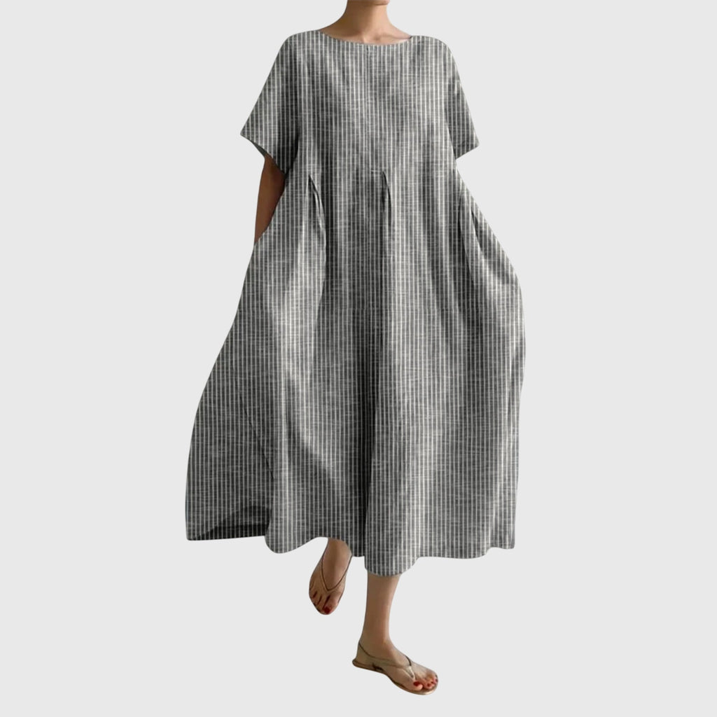 Martine Striped Casual Maxi Dress