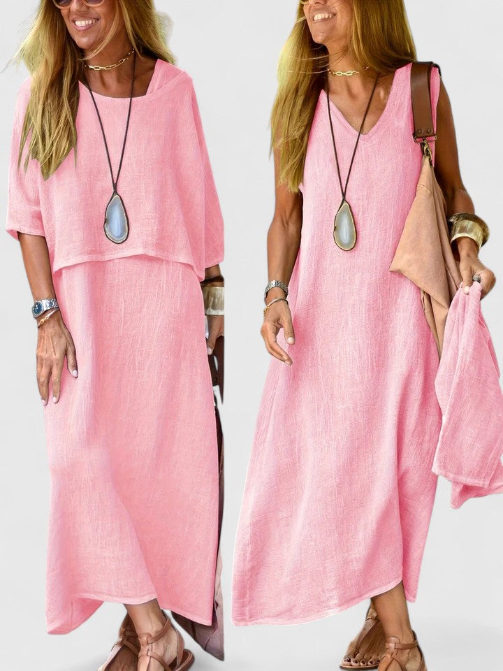 Harlyne - Elegant Top and Skirt Two-Piece Set
