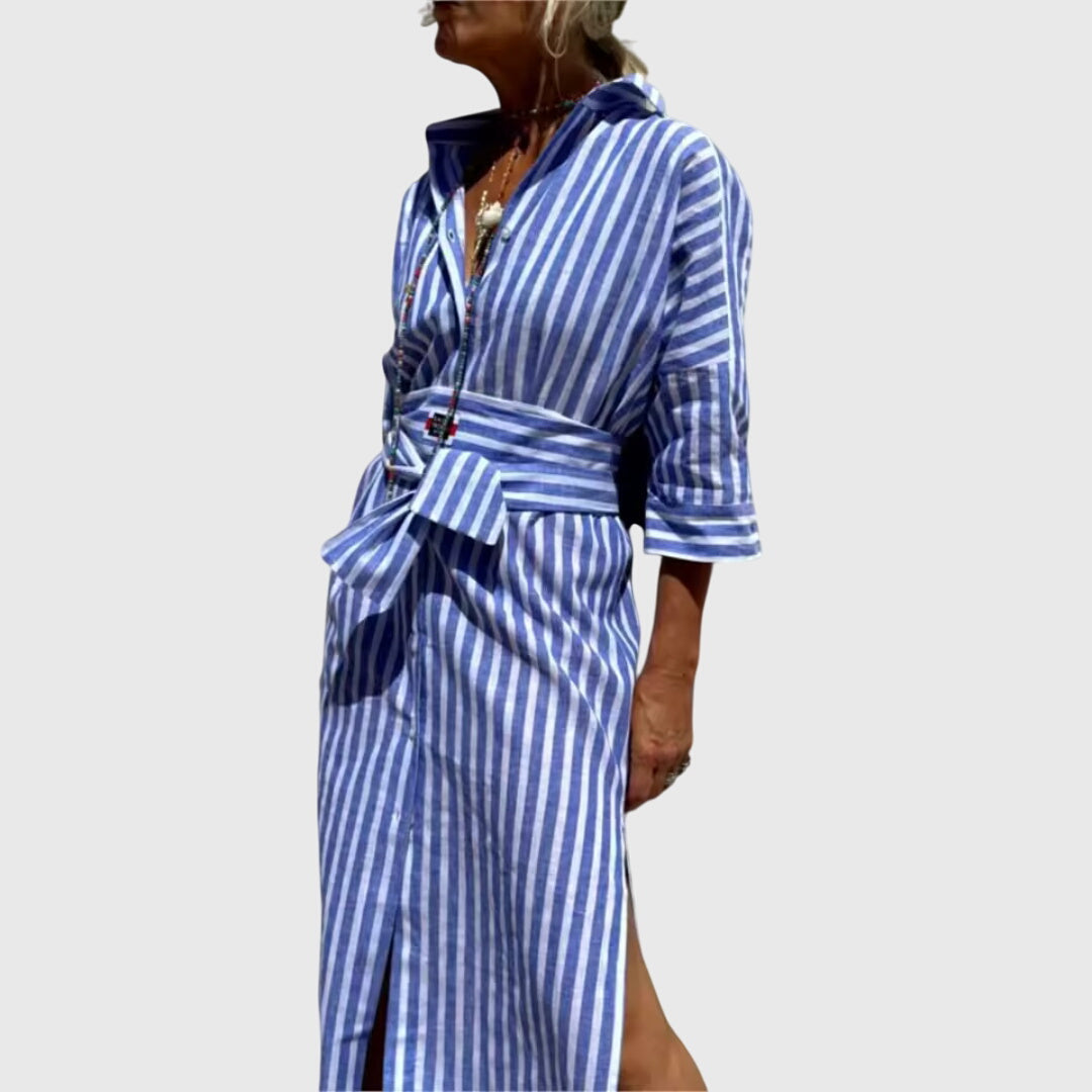 Clara - Classic Striped Dress