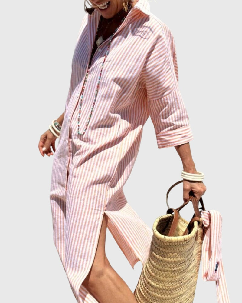 Clara - Classic Striped Dress
