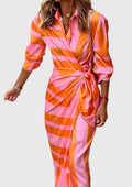 Everly - Elegant Printed Wrap Dress