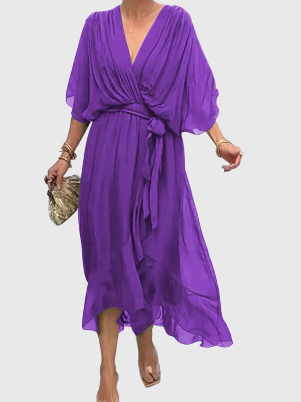 Bethany - Elegant V-Neck Dress