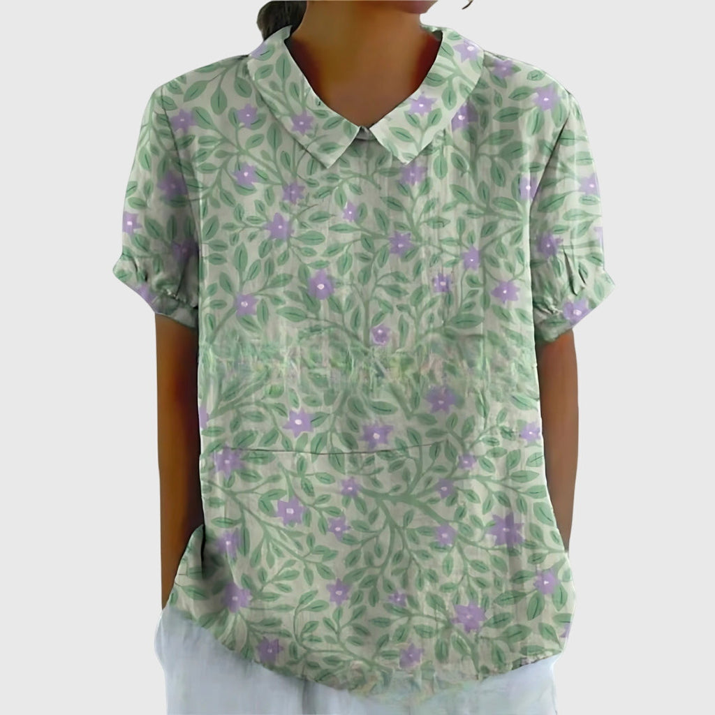 Élise - Casual Floral Breathable Blouse