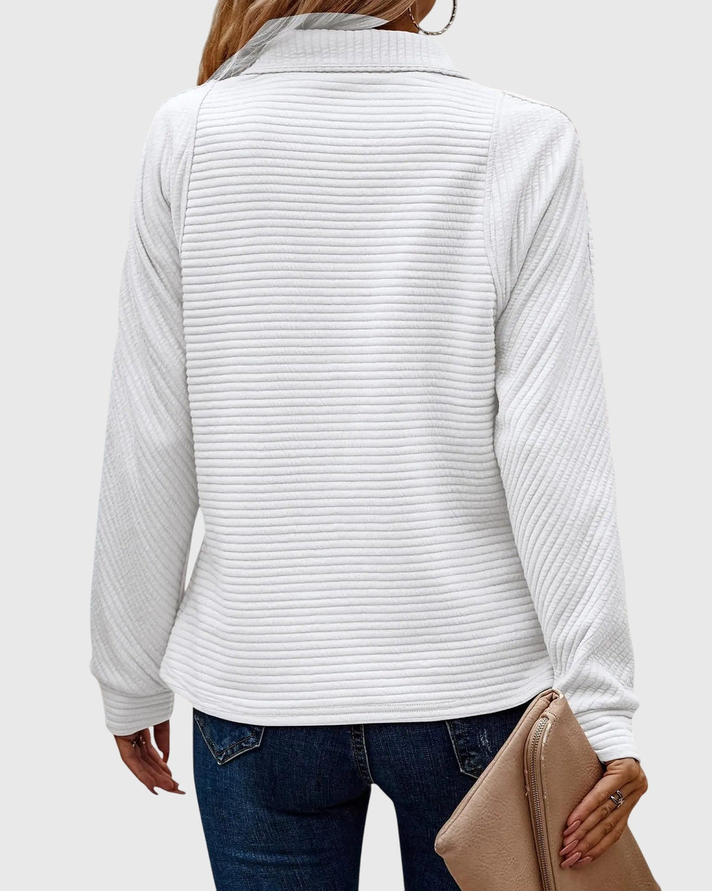 Christine - Elegant Half-Zip Sweater