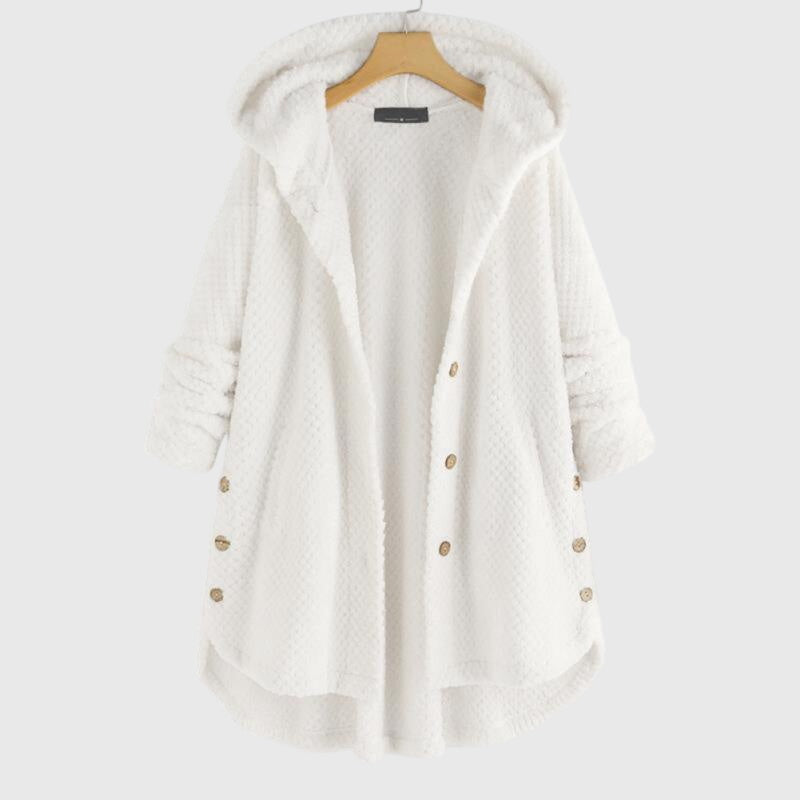 Franca reversible hooded fleece jacket