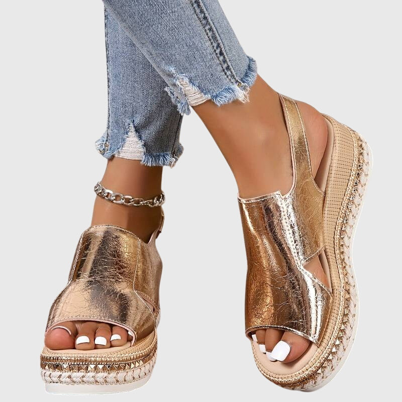 Veronica elevated non-slip comfortable support heels