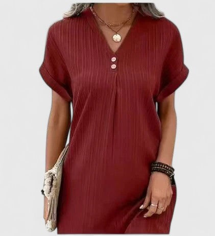 Jeanne | Relaxed Draped Everyday Dress