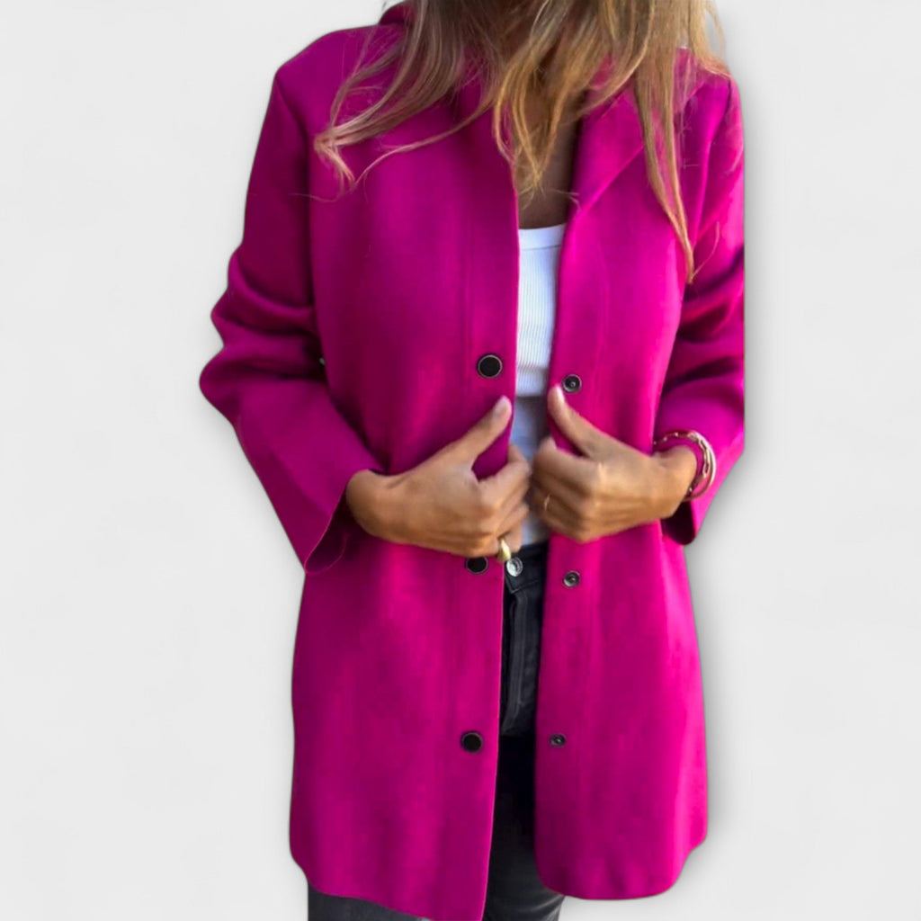 Rhyvian - Casual One-Button Hooded Jacket